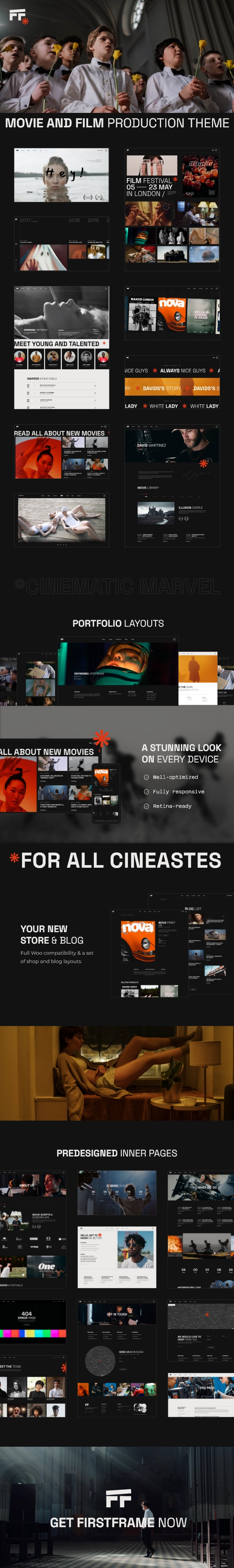 FirstFrame - Movie and Film Production Theme - 2